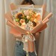 crochet sunflower carnation bouquet with led light